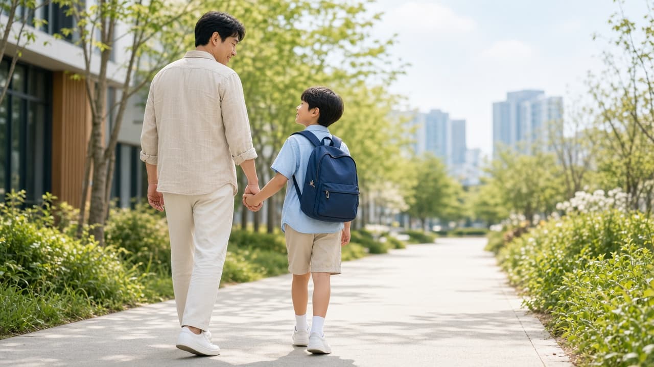 밝은 길 위에서 함께 걷는 사람들